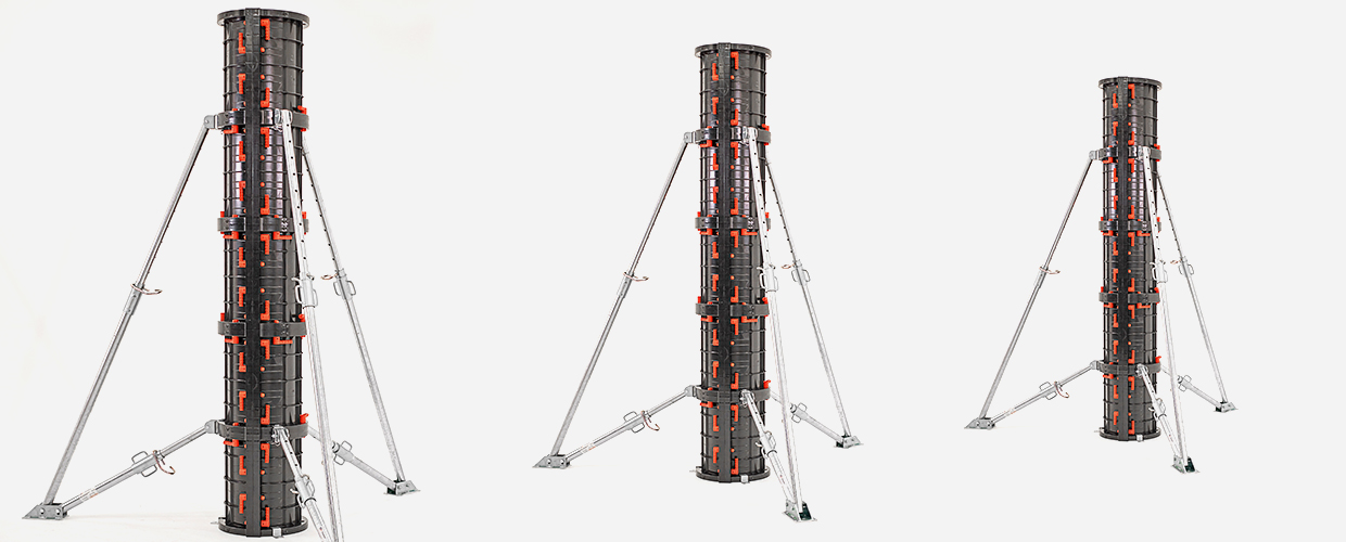 Geotub ist unsere wiederverwendbare Kunststoffschalung für den Bau und die Restaurierung von runden und ovalen Säulen. 