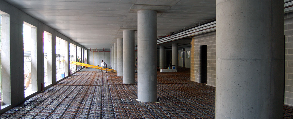 Geoplast Schalungen wurden beim Bau belüfteter Fundamente auf dem neuen Campus der Universität von Padua verwendet.  Modulo und Multimodulo boten Platz für den Durchgang von Installationsrohren und beseitigten gleichzeitig die  Luftfeuchtigkeit und die An