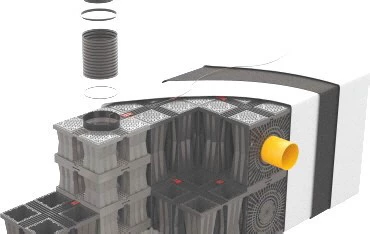 Aquabox, Regenwassermanagementlösung, Wassereinlagerungen, Infiltration, Entsorgung, Wiederverwendung,
