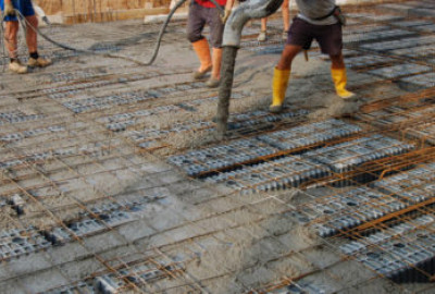 Airplast Hohlkörper-Betondecken Schüttung des Betons