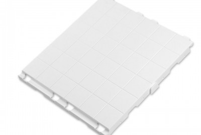 Festzelt-Bodenplatte Typ EXPO-tent in Weiß mit einfachem Steck-System aus Polypropylen Kunststoff