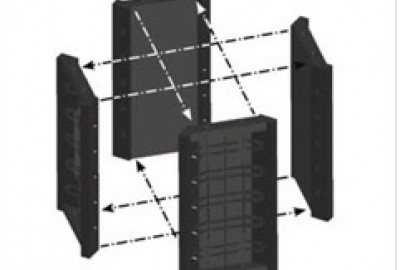 Kunststoff Schalung Beton – Betonschalung ABS Kunststoff - Schalungssysteme Betonwände, Säulen, Pfeiler, Schalung für Fundamente
