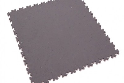 PVC Fliesen Typ 2020 für die Industrie mit Oberfläche Leder-glatt in Grafithgrau