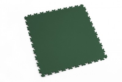 PVC Fliesen Typ 2020 für die Industrie mit Oberfläche Leder-glatt in Dunkelgrün