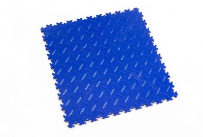 PVC Fliesen Typ 2010 für die Industrie mit Oberfläche Diamant Riffelung in Blau