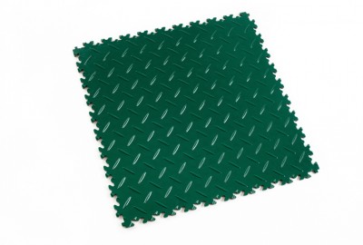 PVC Fliesen Typ 2010 für die Industrie mit Oberfläche Diamant Riffelung in Grün